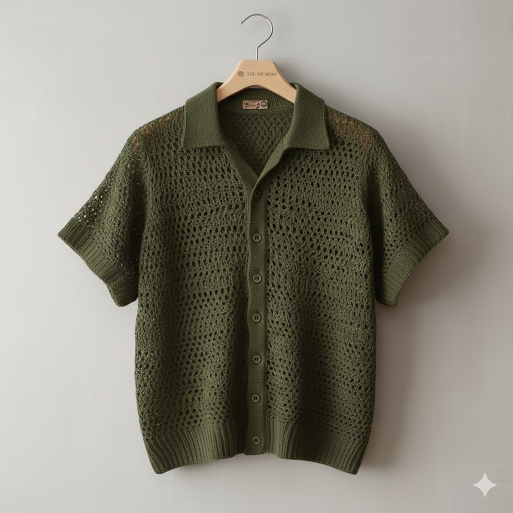 men summer t-shirt green