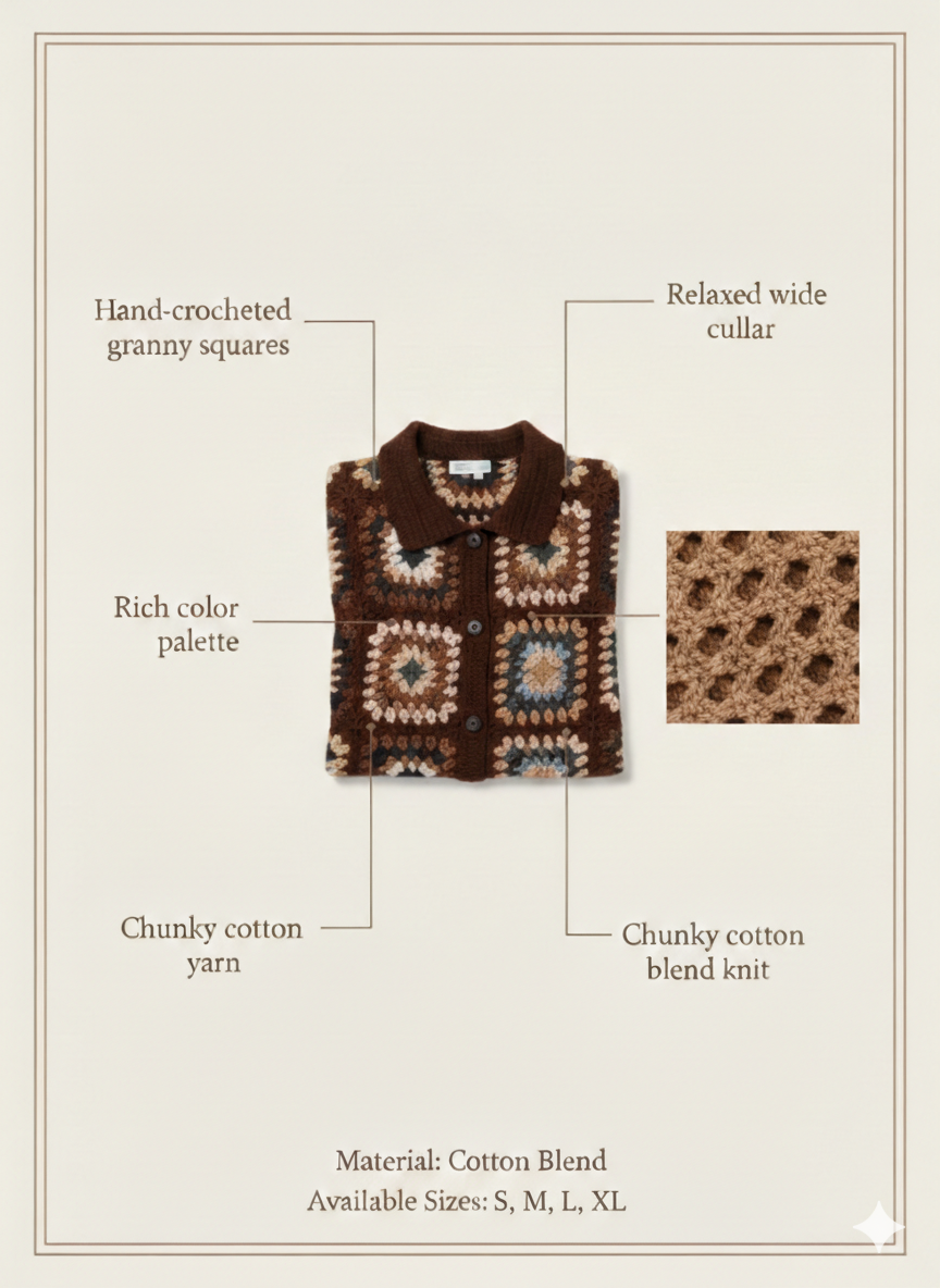 men shirt beautiful pattern brown